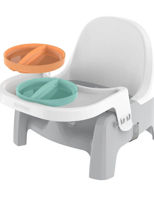 Load image into Gallery viewer, Deluxe Learn-To-Dine Feeding Seat, for Ages 6 Months - 3 Years - Orange &amp; Teal
