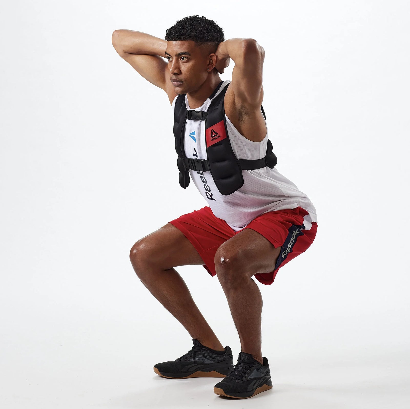 Reebok Weighted Vest 12Lb, Adjustable Fit, Reflective Elements