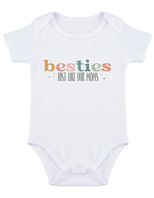 Load image into Gallery viewer, SproutJoy Besties Just Like Our Moms Baby Bodysuit Best Friend Baby Bodysuit Mom Besties Baby Romper Baby Clothes 6M
