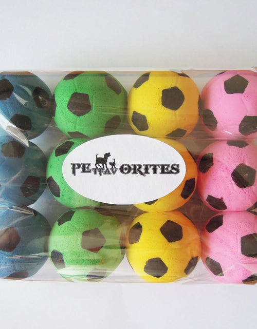 Load image into Gallery viewer, Foam Soccer Balls Cat Toys - Pack of 12
