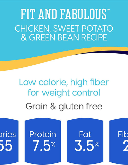 Load image into Gallery viewer, Weight Management Dog Food - Fit &amp; Fabulous Wet Grain Free Dog Food Made with Real Chicken, Sweet Potato and Green Bean - for Weight Control and Dogs with Sensitive Stomachs
