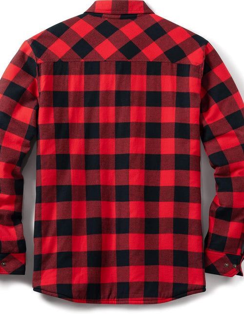 Load image into Gallery viewer, Men&#39;S Sherpa Lined Flannel Shirt Jacket, Soft Long Sleeve Rugged Plaid Button up Jacket
