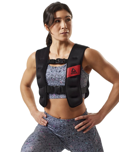 Load image into Gallery viewer, Reebok Weighted Vest 12Lb, Adjustable Fit, Reflective Elements
