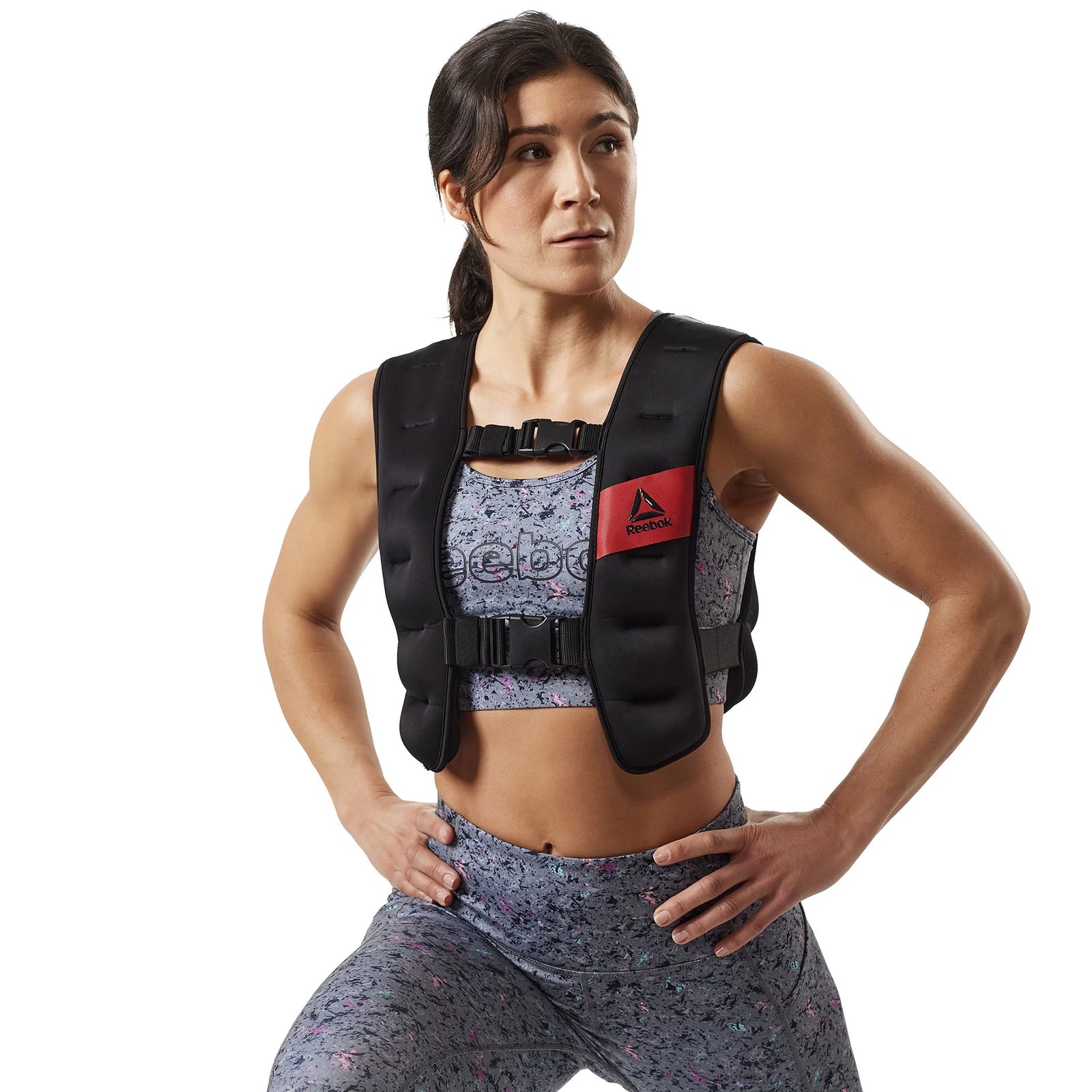Reebok Weighted Vest 12Lb, Adjustable Fit, Reflective Elements