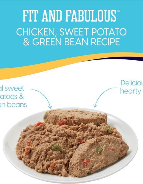 Load image into Gallery viewer, Weight Management Dog Food - Fit &amp; Fabulous Wet Grain Free Dog Food Made with Real Chicken, Sweet Potato and Green Bean - for Weight Control and Dogs with Sensitive Stomachs
