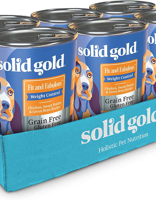 Load image into Gallery viewer, Weight Management Dog Food - Fit &amp; Fabulous Wet Grain Free Dog Food Made with Real Chicken, Sweet Potato and Green Bean - for Weight Control and Dogs with Sensitive Stomachs
