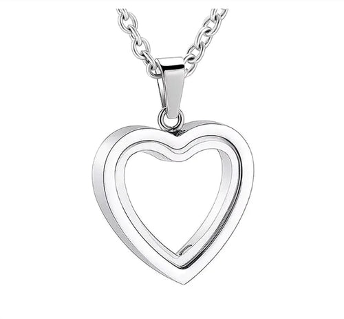 Load image into Gallery viewer, Peach Heart Multi-Color Memorial Locket
